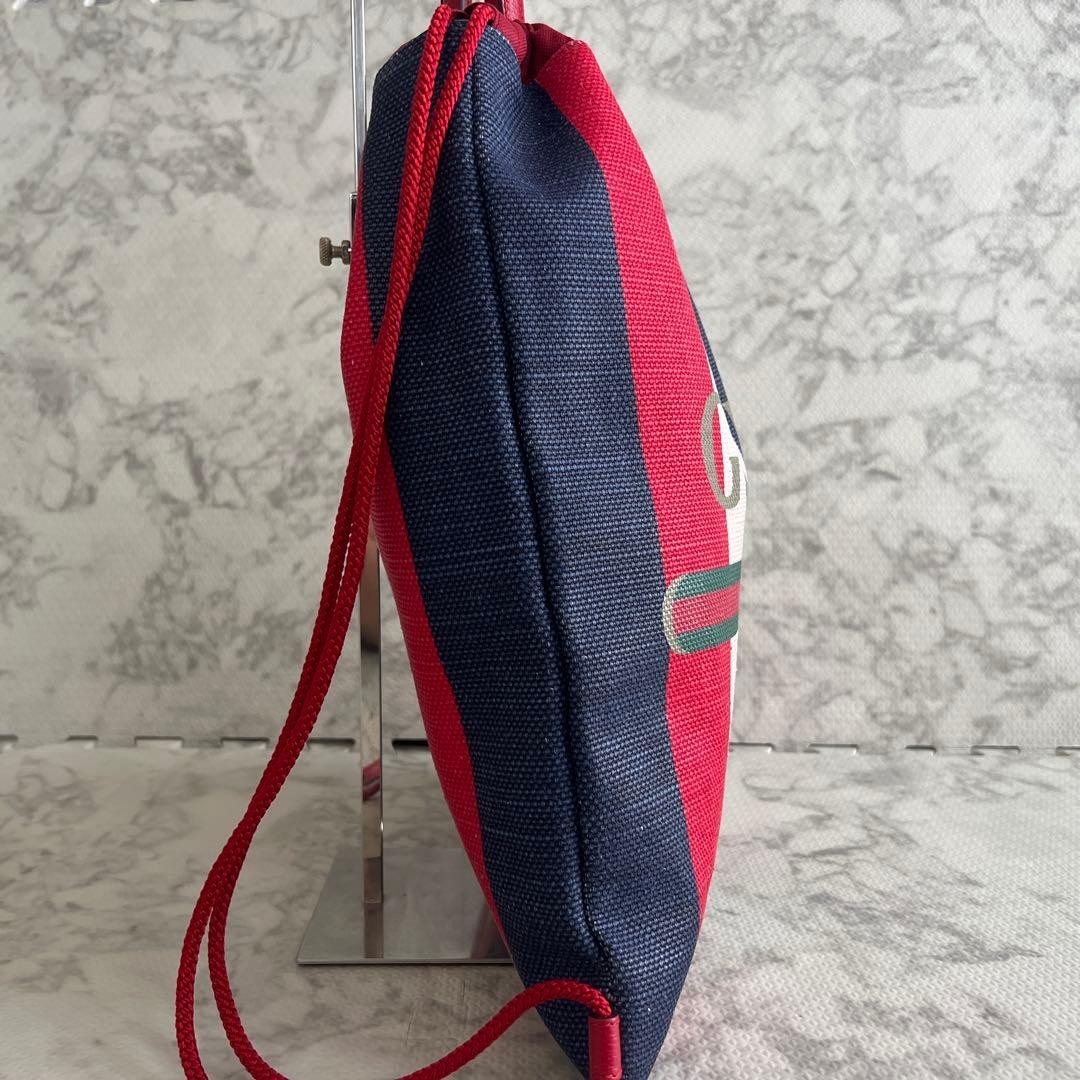 Excellent Condition ✨ Gucci Drawstring Logo Print… - image 4