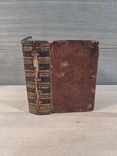 1806 HOLY BIBLE antique PHILADELPHIA woodward IN NEED OF RESTORATION leather OLD