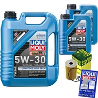 Inspektionspaket 7L Liqui Moly Longtime 5W-30 FüR Hyundai I30 1.6 Crdi 1.4 KIA