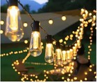 1PC Solar Bulbs String Lights, Waterproof for Garden Patio Camping Decor 8M20LAD