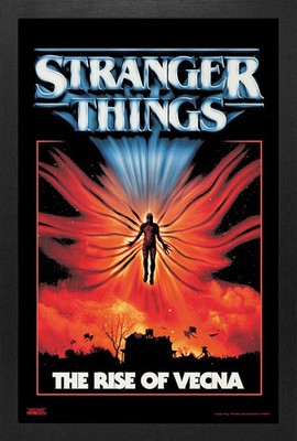 STRANGER THINGS 5 VECNA RISES 12x18 FRAMED GELCOAT POSTER NETFLIX ICONIC TV SHOW