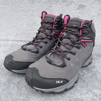 DLX Arlington II Waterproof Vibram Sole Wanderschuhe Schuhe UK 4 schwarz pink