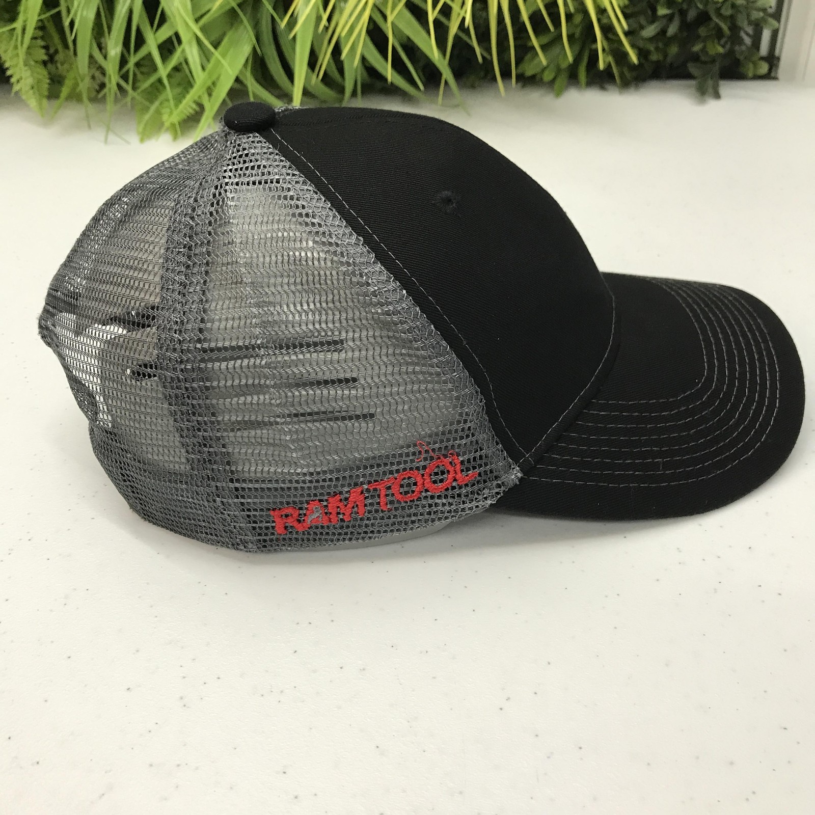 Milwaukee Hat Cap Snap Back Black Gray Trucker Me… - image 4