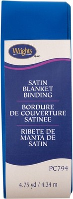 3er Pack - Wrights Single Fold Satin Decke Bindung 2''X4,75yd-Schnorchel blau - 117-