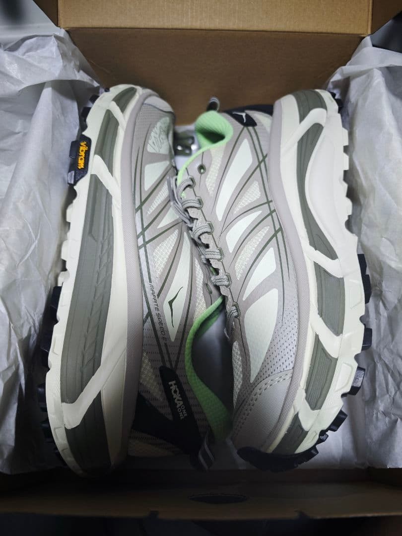 HOKA ONE ONE Sneakers Shoes U MAFATE SPEED 2 Gray Green Mesh Men's US10 NEW thumbnail 2