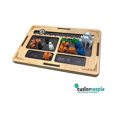 Customeeple Game Accessory  Frostpunk Supply Board Overlay (Oiled Pre-Glue New