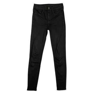American Eagle Hi-Rise Super Stretch Skinny Jegging Women 2 Black