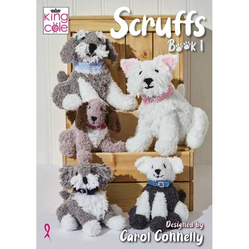 King Cole Scruffs Book 1 Carol Connelly Toy Dog Knitting Booklet - Image 4