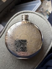 Edwin Blyde & Co Sheffield Quality Pewter Hip Flask Vintage