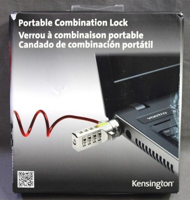 Kensington Portable Combination Laptop Lock ~ A1506A ~ NEW