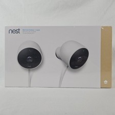 New Sealed Nest Cam Wired Outdoor 1st Generation A0033 NC2100ES 2-Pack NC2400ES