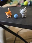 "Barbie" Animal Figures, 2 Vintage Style Kittens w/Yarn