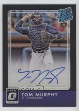 2016 Donruss Optic Rated Rookies Signatures Black 10/25 Tom Murphy Auto 0nr3