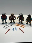 Vintage 1993 Teenage Mutant Ninja Turtles TMNT 3 Samurai Set complete with masks
