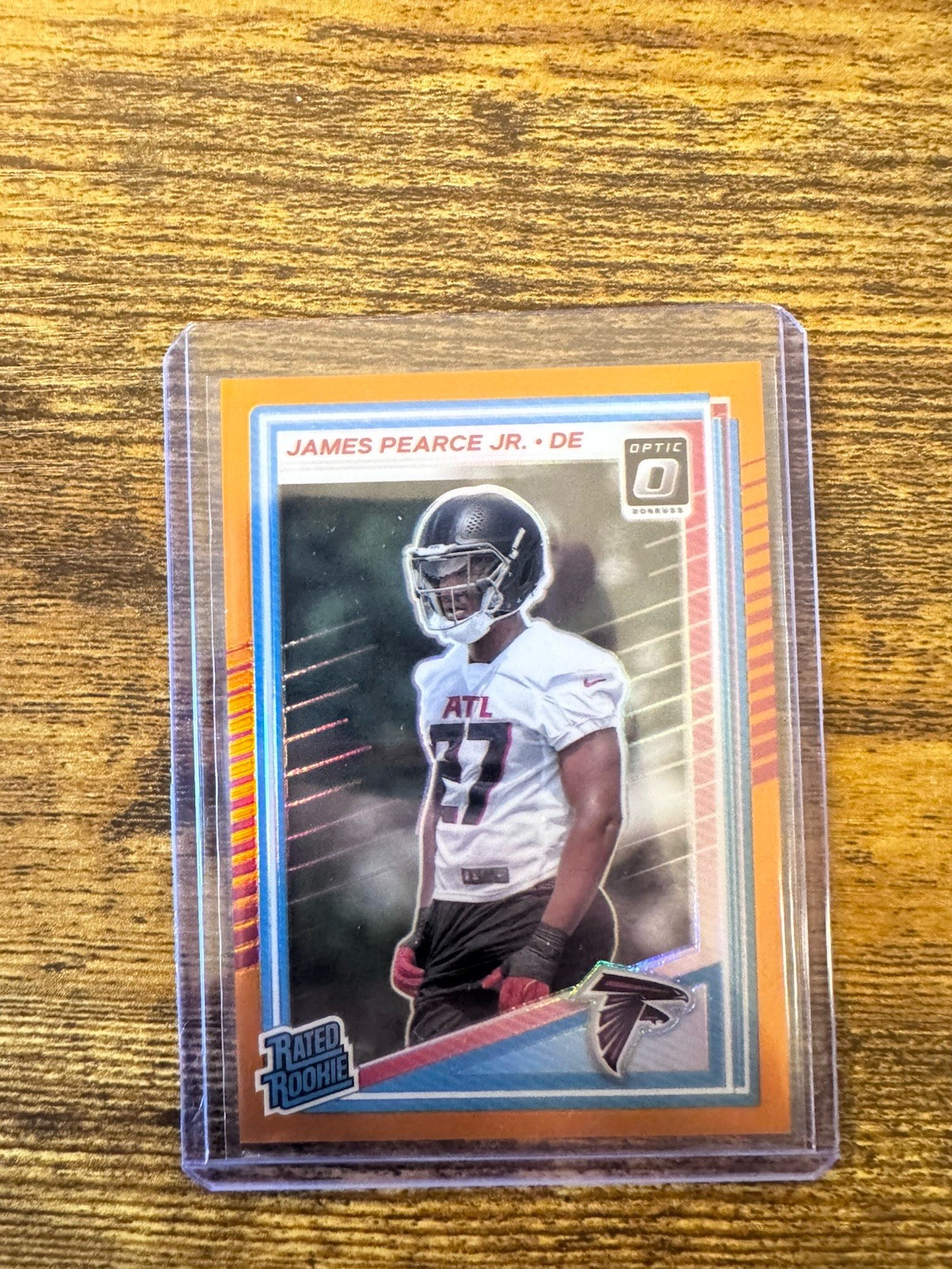 James Pearce Jr. 2025 Panini Donruss Optic #240 Orange Prizm Rated Rookie /299