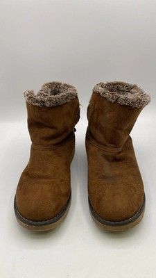 Tom Tailor women's winter boots brown, size 37, with warm lining and crocodile pattern