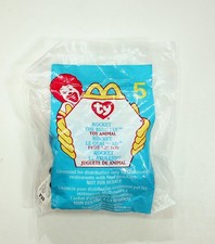 1999 McDonald's Ty Teenie Beanie Baby Rocket The Blue Jay 5 MIP Happy Meal Toy
