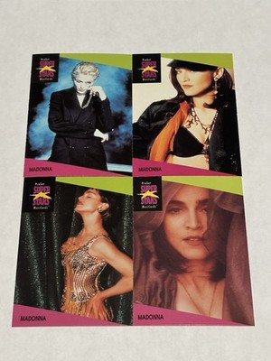 1991 Pro Set SuperStars MusiCards Lot 4 Madonna Cards Like A Virgin Prayer