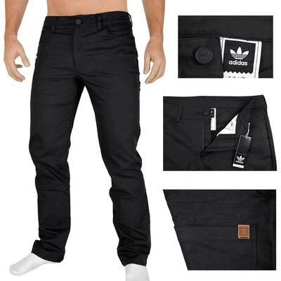 Adidas Originals 5-Pocket Twill Pant Herren Hose Chino Jeans Slim Fit schwarz - Bild 1 von 4