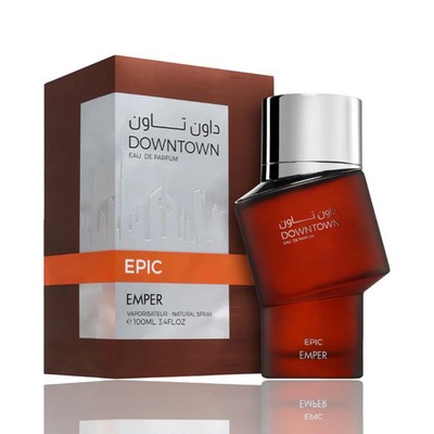 Downtown Epic By Emper Eau De Parfum For Men 3.4 oz / 100 ML NEW IN BOX SEALED