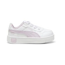 PUMA Carina Street Lace Up Toddler Girls Pink, White Sneakers Casual Shoes 3938