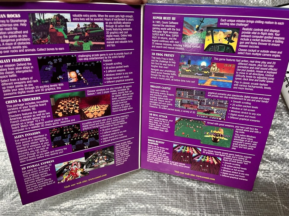 Vintage 2001 3D Game 10 pk for Windows PC CD-ROM 10 pk Collection by Cosmi - Image 3 of 3