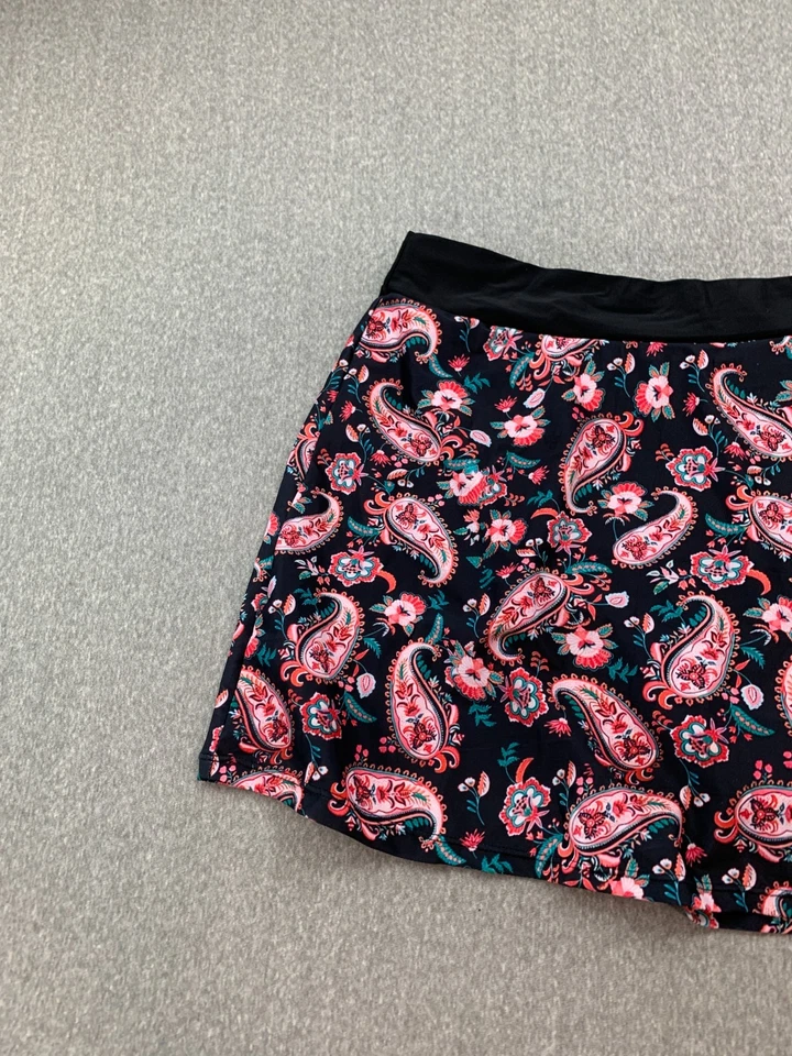 Tankini Swim Short Skort Traje de baño Pantalones para mujer 2XL Negro Rosa Sedoso Cachemira Foto 3 de 4