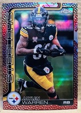 2025 Topps Chrome Jaylen Warren #253 Football Leather  Refractor Steelers
