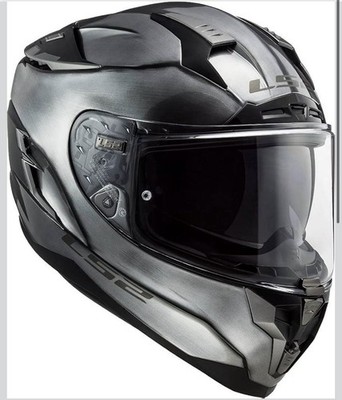 LS2 Motorrad Helm Integralhelm FF327 Challenger Jeans Grau Gr. XS 53/54 Titanium