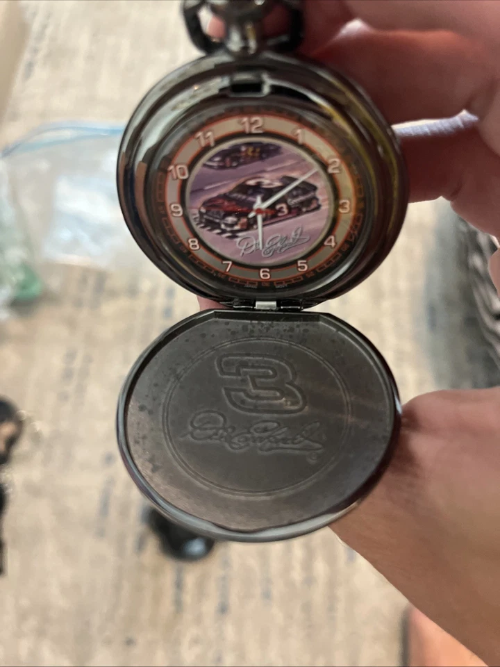 Reloj Bolsillo y Estuche Dale Earnhardt #3 Franklin Como Nuevo Coleccionistas Foto 4 de 4