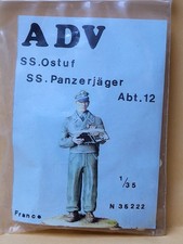 VENDS SOLDAT TANKISTE ALLEMAND ABT 12 WWII  au 1/35 marque ADV / AZIMUT