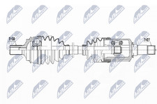 Antriebswelle NTY NPW-ME-038 für MERCEDES S212 W212 W221 KLASSE CLS V221 C216 Antriebswelle NTY NPW-ME-038 für MERCEDES S212 W212 W221 KLASSE CLS V221 C216