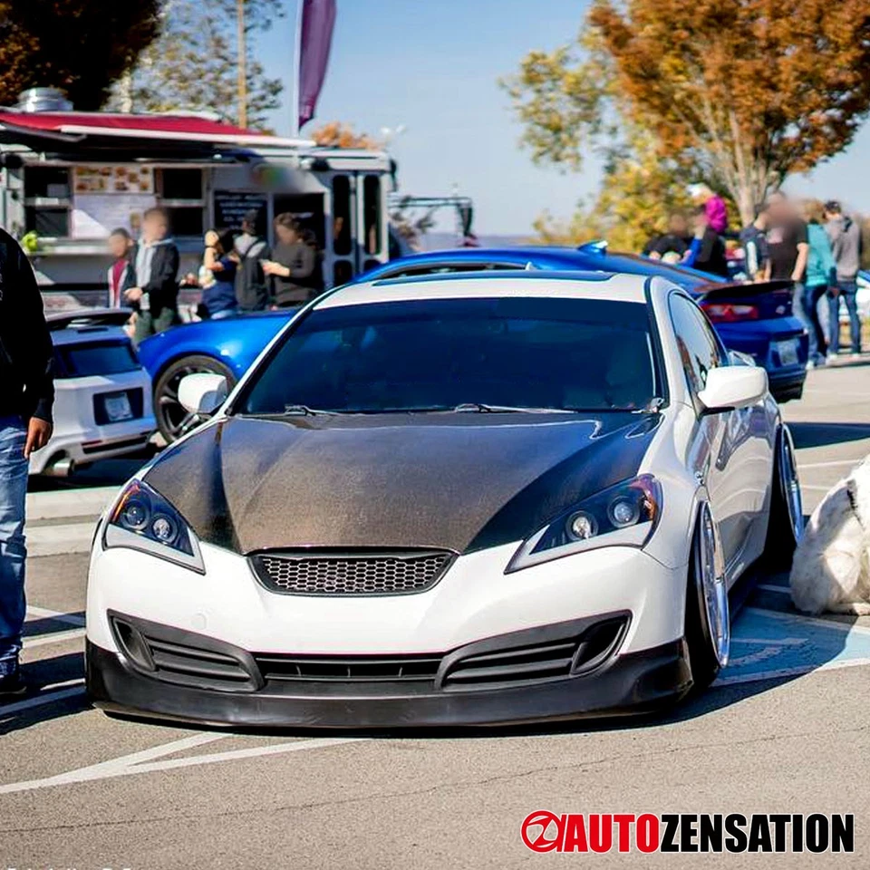 Fit 2010-2012 Hyundai Genesis Coupe Black Projector Headlights LED Sequential - Image 3 of 4