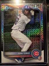 Juan Tomas 1st Mojo Refractor 2025 Bowman Chrome Mega #BCP-230 Chicago Cubs