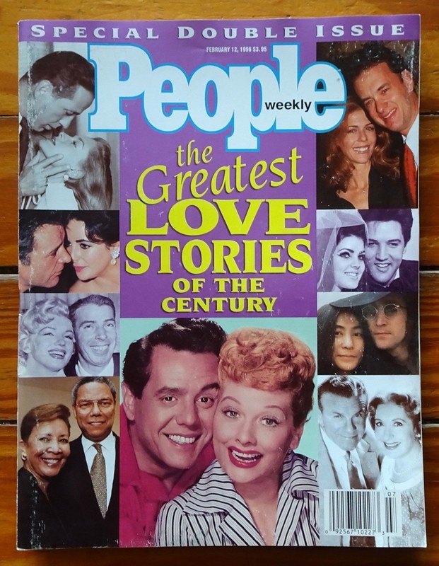 People Magazine February 12, 1996 "The Greatest Love Stories of the Century" Dbl