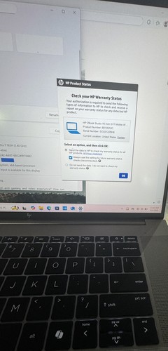 2025 HP Zbook Studio G11 - 16" Intel Ultra 7 165H 64GB 1TB SSD NVidia RTX 3000 - Picture 10 of 13