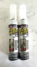 Blowout Sale ! Flex Seal Flex Shot Clear Rubber Sealant, 8oz Sealed 2 pack NEW