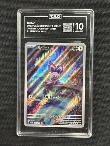 Noibat Pokemon Journey Together Illustration Rare TAG 10 X3036363 PSA #169/159