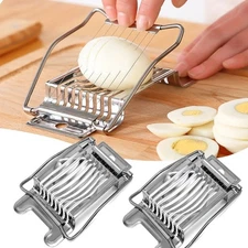 Egg Cutter Stainless Steel Hard Boiled Eggs Slicer for Kitchen Tools