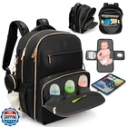 JustBaby Luv Award-Winning 3-SET Premium Leather Diaper Bag Backpack – Stylis
