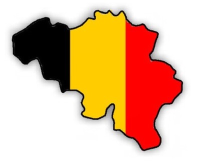 Auto Aufkleber BELGIEN Belgium Sticker Decal 11cm (4.3'') konturg. die-cut