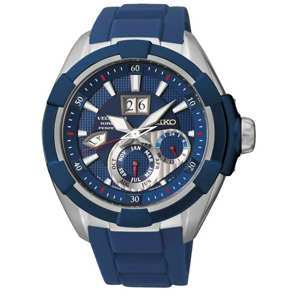 SEIKO Velatura SNP103P1 Kinetic Perpentual ST.S Sapphire Blue