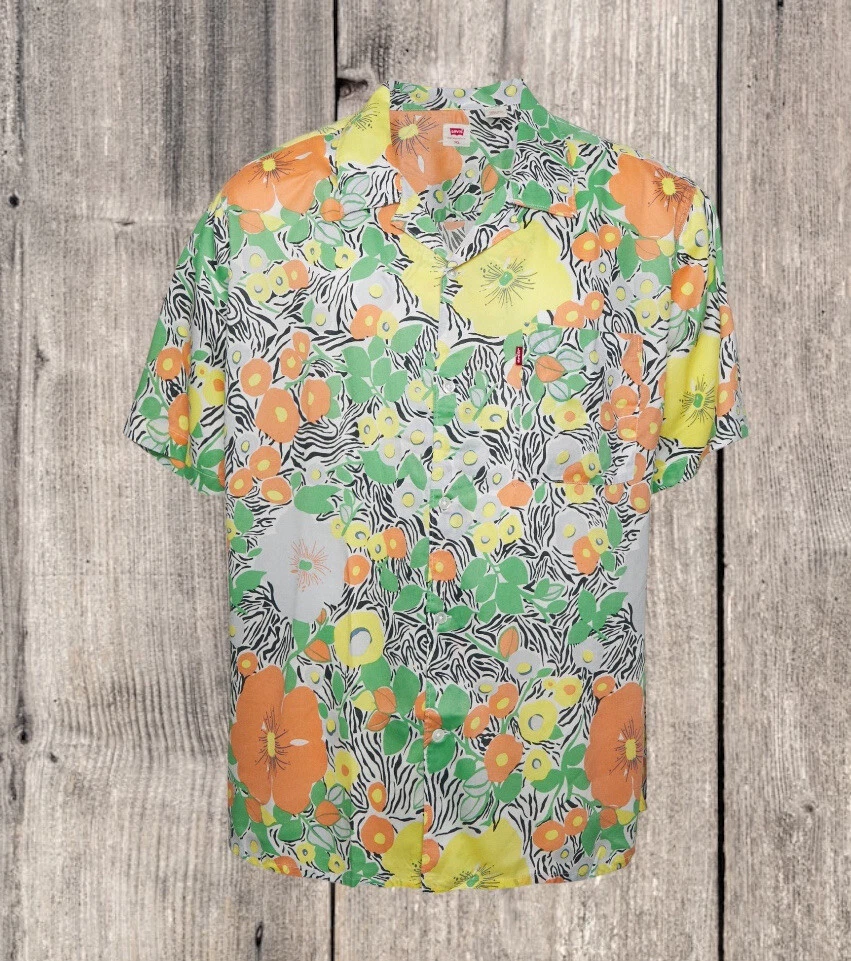 Levis Sunset Classic Camp Hawaiian Short Sleeved Shirt 5XL XXXXXL Big & Tall
Opens in a new window o
