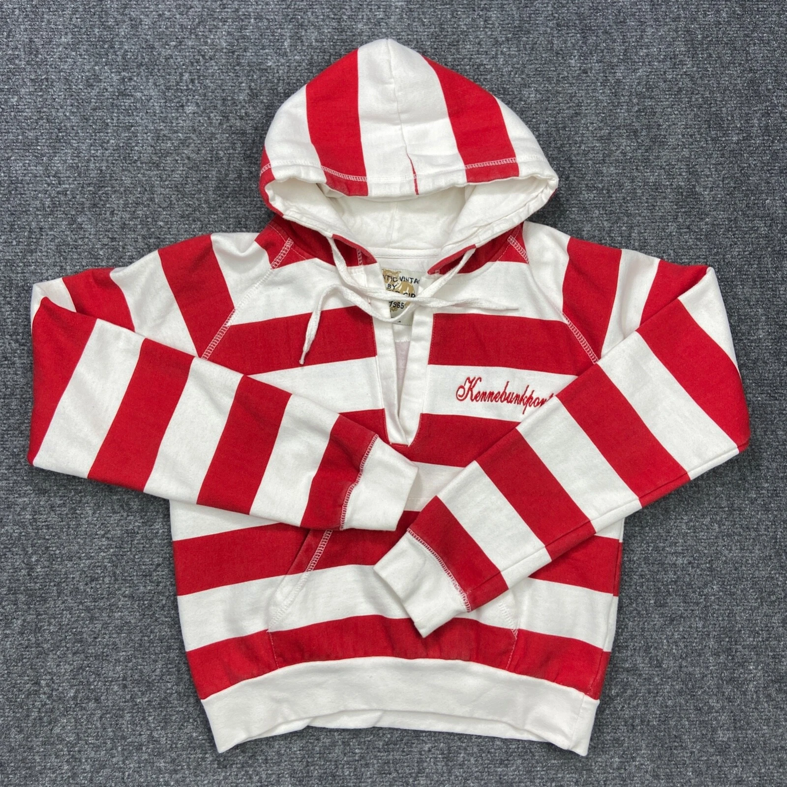 Pacific Girl Kennebunkport Hoodie Womens Small Red White Stripe Sweatshirt
Opens in a new window or