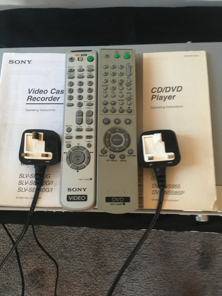 SONY VIDEO CASSETTE PLAYER RECORDER SLV-740G/I + SONY CD/DVD PLAYER DVP ...