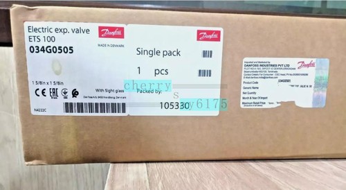 1PC Danfoss Electric Expansion Valve ETS100 034G0505 NEW - Afbeelding 5 van 6