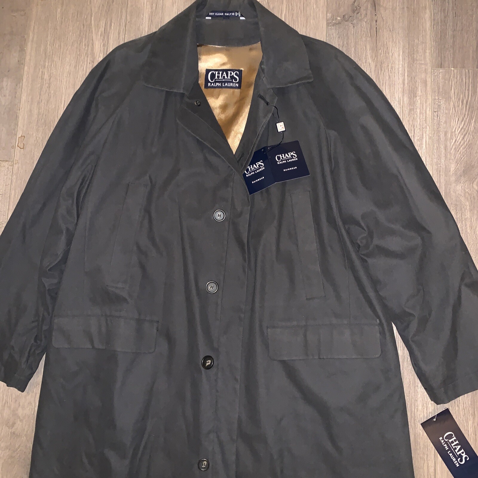 VTG Polo Ralph Lauren Chaps Trench Coat Weatherite Waterproof