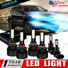 For Jeep Grand Cherokee 1999-2004 8000k Cob Led Headlight Hilo Beam Fog Light For Jeep Grand Cherokee 1999-2004 8000k Cob Led Headlight Hilo Beam Fog Light