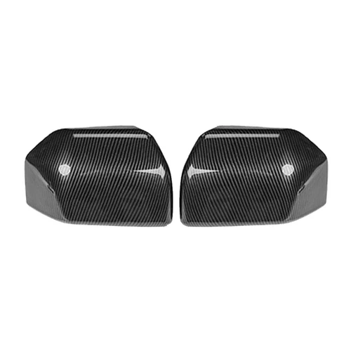2Pcs Carbon Fiber Style Side Rear View Mirror Cover Trim Fit For Ford F-150 F150