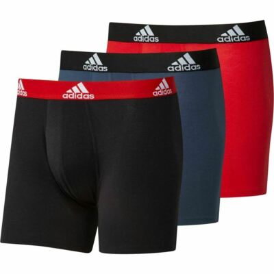 Adidas Herren Logo Boxer Slip 3erPack Boxershort, Unterwäsche, GN2018 / K3